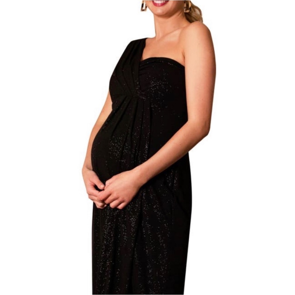 Tiffany Rose One Shoulder Maternity Dress. Professionally cleaned.
